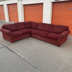 FREE DELIVERY!! Red Sectional