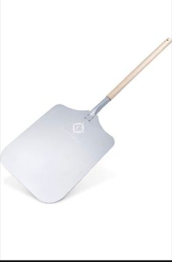 Brand new Large Metal Pizza Spatula Pizza Peel 14 inch x 16 inch, Pizza Paddle for Pizza Stone, Aluminum Pizza Peel with Removable Long Handle, Metal 