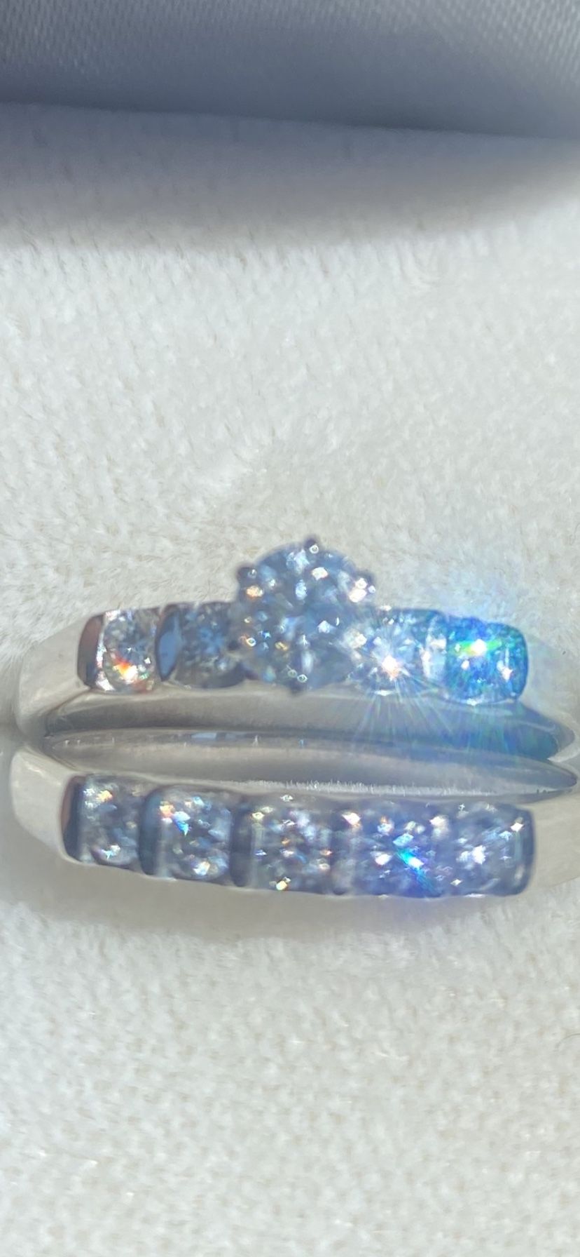 Men Special’ Engagement/ Wedding Rings 14 Karat White Gold Diamond GIA, certified real diamonds, not lab diamonds