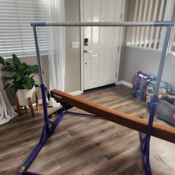 Gymnastics bars and Beam