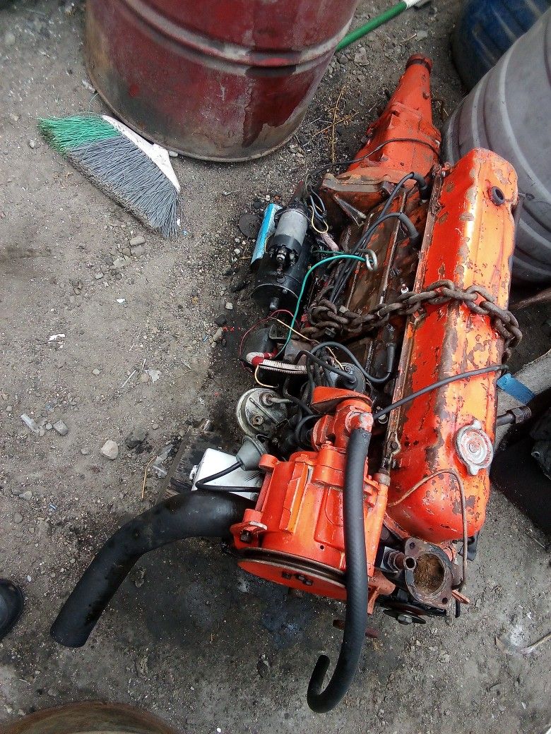 68 Chevy GMC 6cyl Inline Transmission And Motor