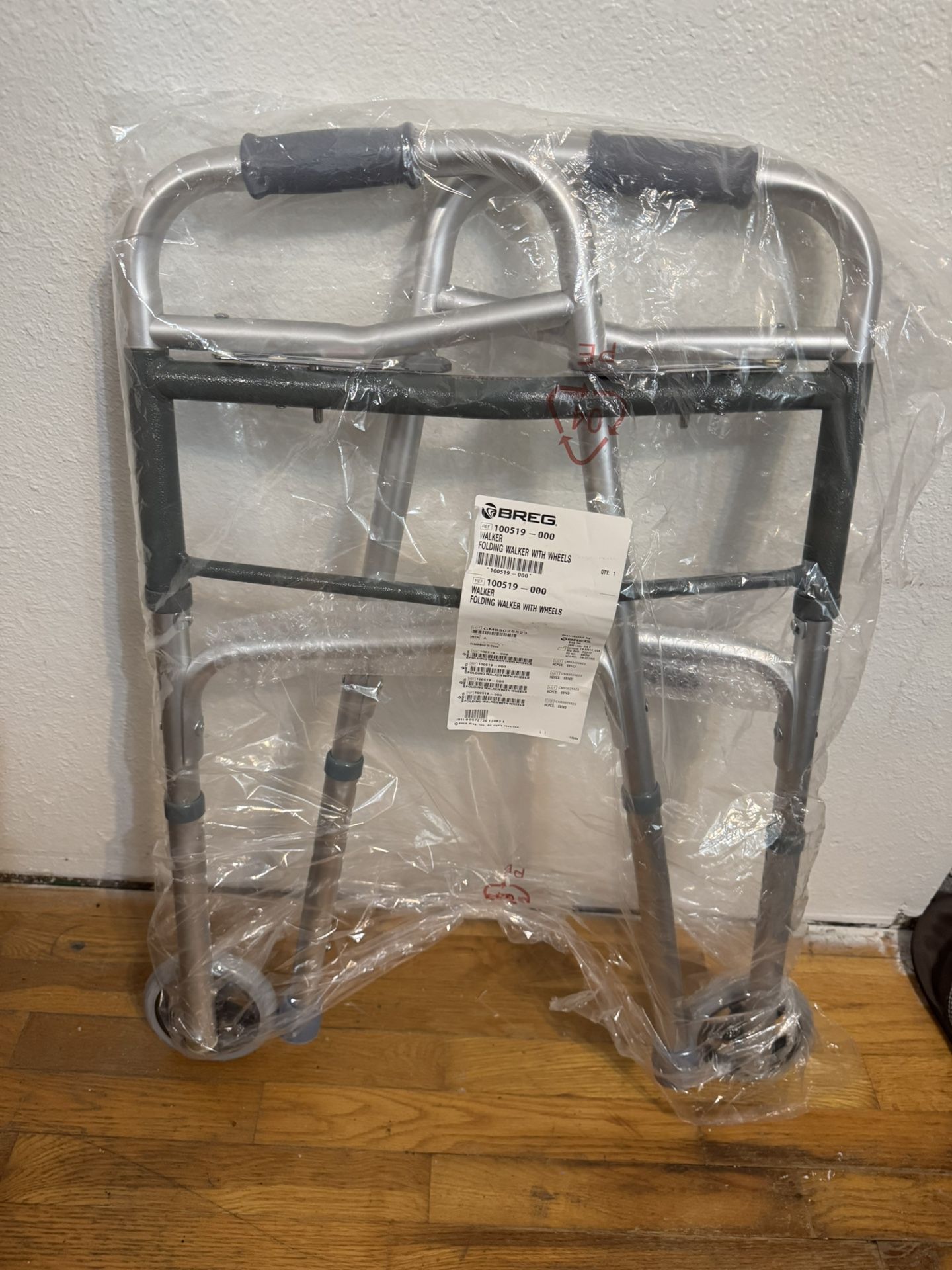 Walker (Folding Walker With Wheels) New