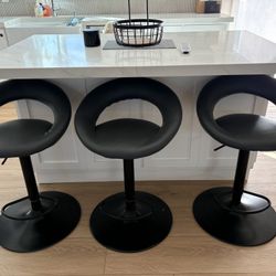 Set Of 3 New Breakfast Bar Stools Chairs 