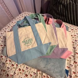 Trader Joe’s Mini Pastel Canvas Tote Bag