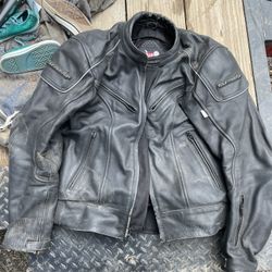 Leather Motorcycle Coat 