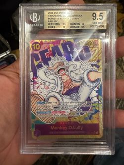 One Piece Luffy Parallel Secret BGS 9.5