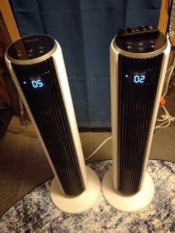 LEVOIT 36-IN TOWER FANS  2 + 1 REMOTE