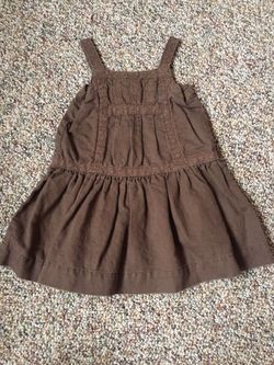 Baby girl gap size 6 to 12 months dress brown summer