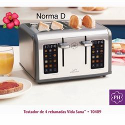 Tostador de 4 rebanadas nuevo en su caja 🌺 princess house 🌺