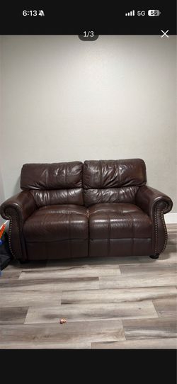 Leather sofa