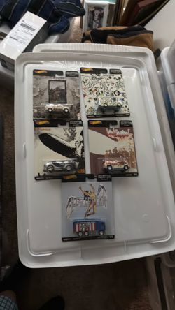 HOT WHEELS LED ZEPPELIN 2020 POP CULTURE COMPLETE 5 CAR SET -ROCK n ROLL!