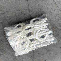 $2 for NEW White Closet Storage Space Saver Hangers (8)