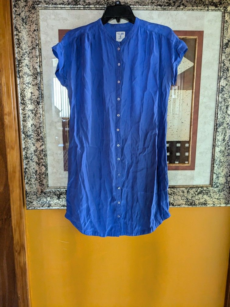 BCBG MaxAzria Yellow is Gold Button Down Dress