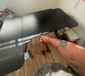 L shaped standing desk