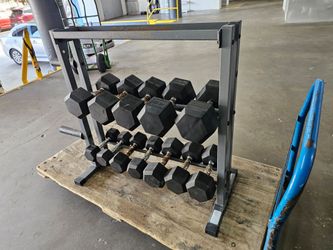 Free Gratis Rack-Buying this Rubber Hex Dumbbell SET- 320Pounds over. Miami33033. Delivery fee