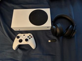 Xbox Series S w/ controller and headset