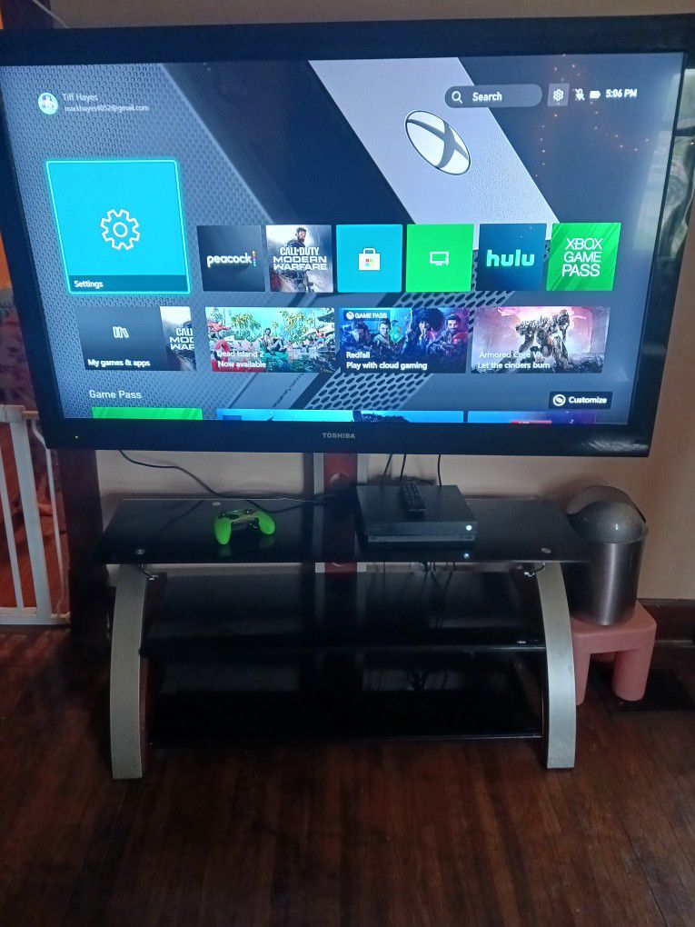 Flat Screen TV And Stand 