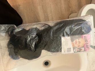 30 in wig black