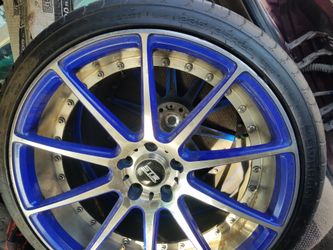 Blue STR Racing Wheels