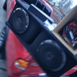 Skar Audio 10" Subwoofer In Ported Box And Amplifier 1200.1 