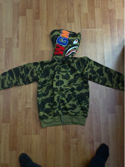 Green Camo Bape Zip Up