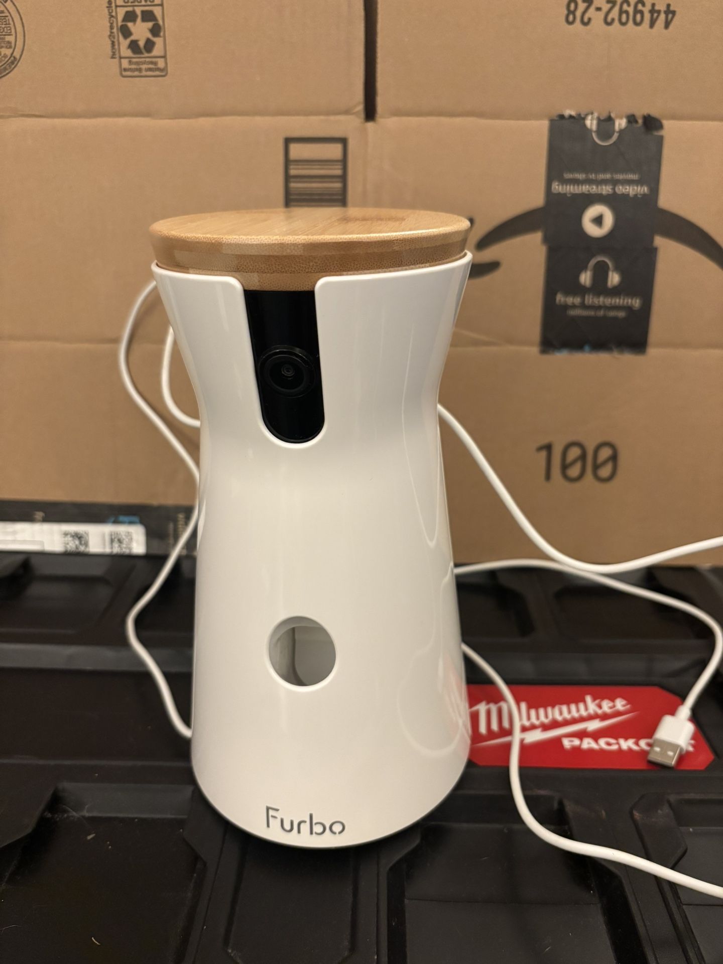 Furbo 360° Dog Camera – Treat Tossing – HD Video – Two-Way Audio – Great Condition