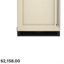 KitchenAid KURL114KPA 24 Inch Wide 5 Cu. Ft. Energy Star Certified Compact Freezerless Refrigerator with Temperature Monitoring System 