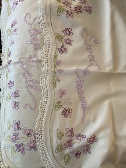Vintage Embroidered Pillowcases