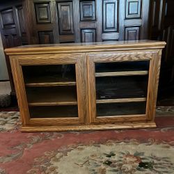 Tv Cabinet Custom Built Oak