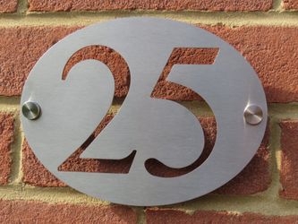 5" Custom Signs: Choice Of aluminum Or Stainless Steel 