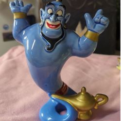Vintage DISNEY Aladdin's Genie with Lamp Ceramic Porcelain Figurine