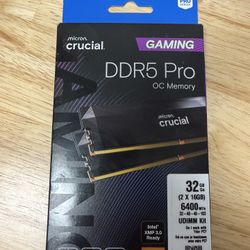 Crucial ddr5 Ram 6400 cl 32 1.35v OC Gaming 