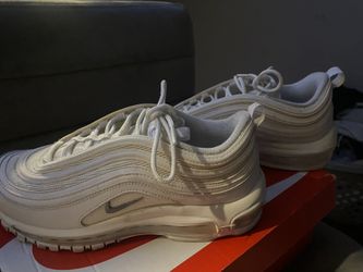 Triple White Air Max 97s 