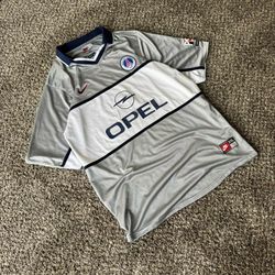Paris Saint Germain PSG 1999/00 Away Retro Soccer Football Jersey | XL