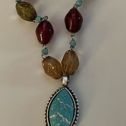 Turquoise Pendant Necklace