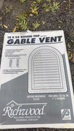 New Vinyl House Gable Vents