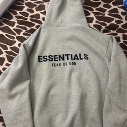 essentials hoodie dark oatmeal