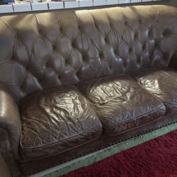 Vintage Leather Couch 