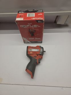 Milwaukee  M12 FUEL 12V Lithium-Ion Brushless Cordless Stubby 1/2 in. Impact Wrench (Tool-Only)