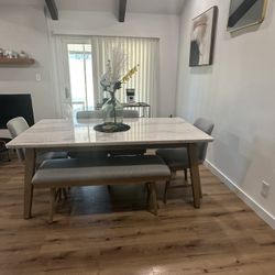 Marble Dining Table Set