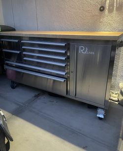 Trinity Stainless Steel Rolling Workbench
