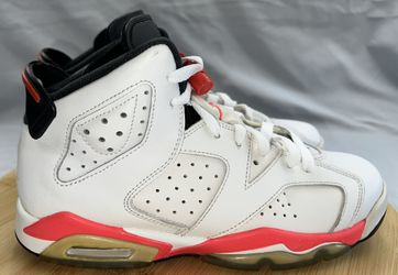 Nike Air Jordan 6 Retro "White Infrared" 2014 GS Size 5.Y/Women's 7 384665-123