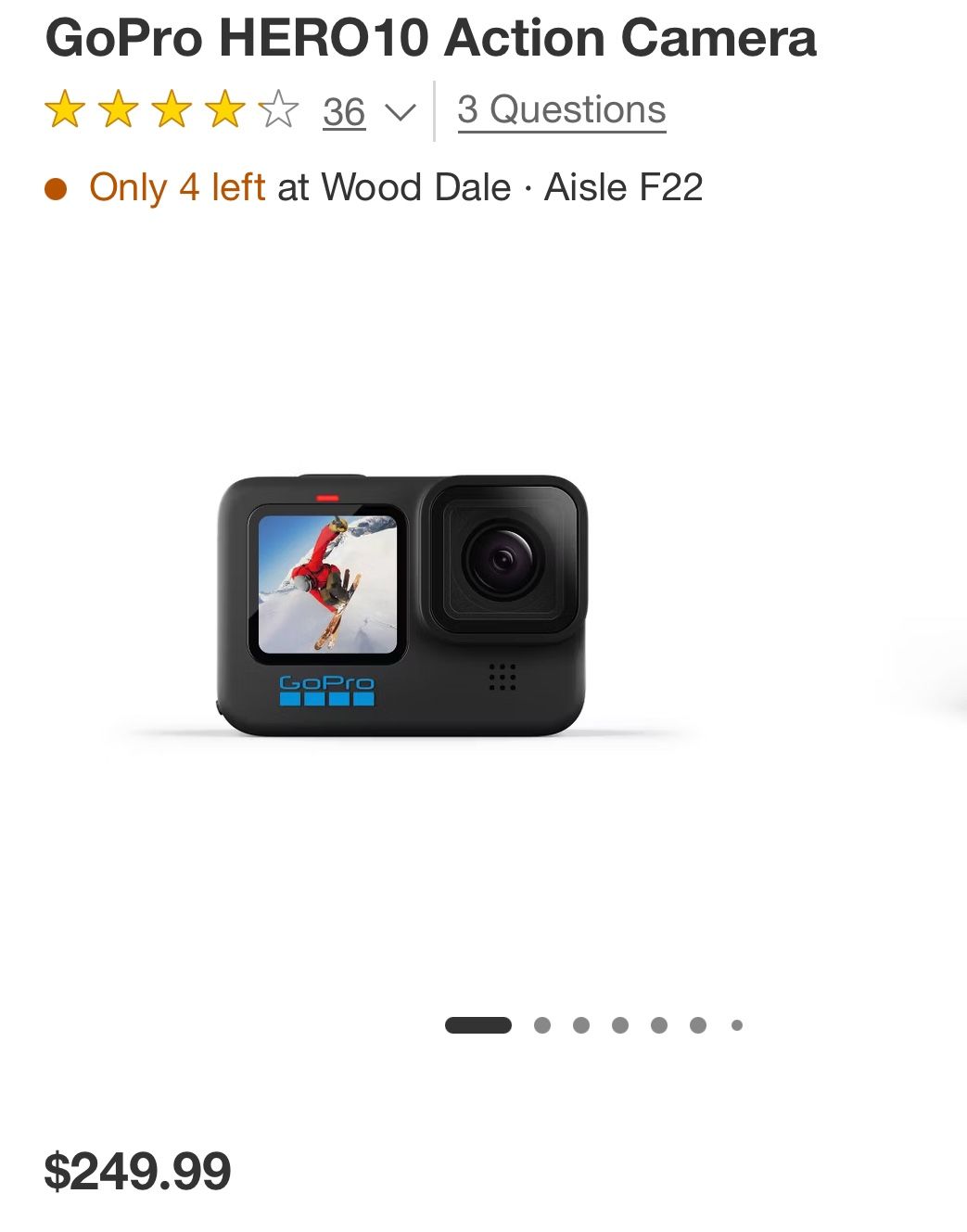 GoPro Hero 10 Action Camera