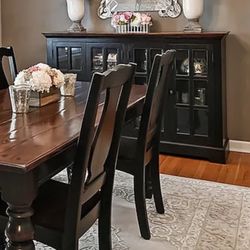 Dining Table And Hutch - No Chairs 