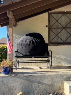 Large black bean bag