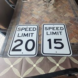 Aluminum Speed limit signs