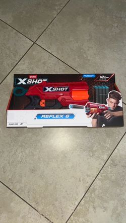 Zuru XShot Reflex 6 Toy Gun, 12 Darts
