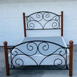 Full Size Metal Bed Frame And Box Spring 
