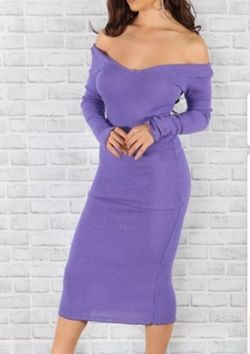 Bodycon Dress Violet Or Black Abailable