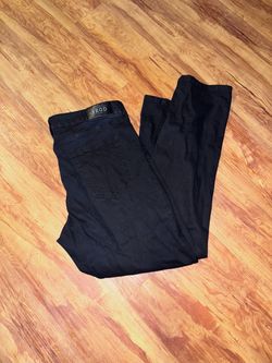 IZOD Men's Jeans Pants Skinny Fit Size 32x30 Black Spandex/cotton dark black pan